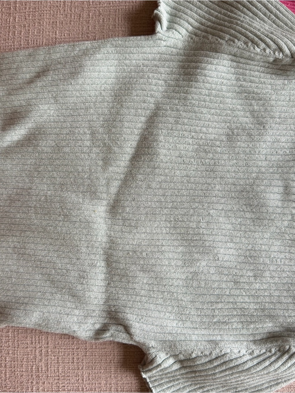 H&M Light Gray Ribbed Kids Sweater Top